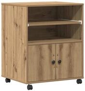 vidaXL Druckertisch Druckerst&auml;nder Artisan-Eiche 60 x 48 x 74 cm Holzwerkstoff