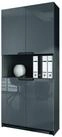 Vladon Aktenschrank Logan V2 (Aktenschrank, mit Soft-Close Funktion) Schwarz