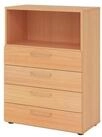 HAMMERBACHER Aktenschrank Regal 3OH 4 Sch&uuml;be Buche/Buche