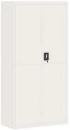 vidaXL Aktenschrank Aktenschrank Wei&szlig; 90x40x180 cm Stahl (1-St)