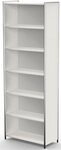 KERKMANN Regal Grundregal Artline breit 6 OH BxTxH 80x38x220cm wei&szlig;