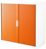 EASYOFFICE Rollladenschrank easyOffice Korpus wei&szlig;, Lamellen farbig