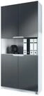 Vladon Aktenschrank Logan V2 (Aktenschrank, mit 5 F&auml;chern und 4 T&uuml;ren) Wei&szlig;