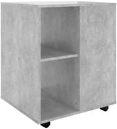 vidaXL Rollcontainer, Rollschrank Betongrau 60x53x72 cm Holzwerkstoff