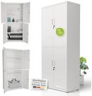 Juskys Aktenschrank abschlie&szlig;barer Metallschrank, 2 Schl&uuml;ssel, 3...