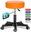 Casaria Drehhocker, H&ouml;henverstellbar 10cm Polsterung 46-60cm Sitzh&ouml;he 360&deg;...