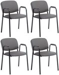CLP Besucherstuhl Ken PRO Kunstleder (4er Set, 4 St), stapelbar, Kunstleder,