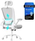 SONGMICS B&uuml;rostuhl, ergonomisch, Drehstuhl mit Mesh, Wippfunktion, klappbare