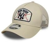 New Era Flex Cap NY Yankees MLB Patch 9FORTY A-Frame Trucker Cap Hellbeige