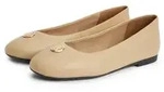 Tommy Hilfiger TH PLATE LEATHER BALLERINA Ballerina Schlupfschuh, Businessschuh...