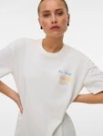 Vero Moda T-Shirt VMNINNA MIA SS TOP BOX JRS Baumwolle, R&uuml;ckenprint