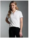 Trigema Poloshirt TRIGEMA Polo Shirt in Kontrastfarbigen Akzenten (1-tlg) wei&szlig;...