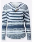 Witt T-Shirt V-Shirt Langarm blau 42