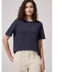 STREET ONE STUDIO T-Shirt aus softem Materialmix blau 34 EU