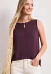 STREET ONE Shirttop U-Boot-Ausschnitt mit Cut-Out-Detail