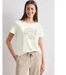 STREET ONE T-Shirt mit Rundhalsausschnitt wei&szlig; 34 EU