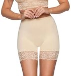 Alkato Lange Unterhose Longpants mit Spitze Miederpants Unterhosen mit Bein