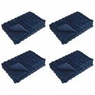 vidaXL Bett&uuml;berwurf Rutschfeste Decke aus Kunstkaninchenfell Olite 4 pcs...