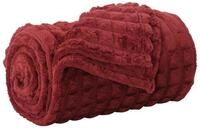 vidaXL Bett&uuml;berwurf &Uuml;berwurfdecke Bordeauxrot 270 x 240 cm Fleece