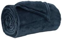 vidaXL Bett&uuml;berwurf &Uuml;berwurfdecke Marineblau 240 x 270 cm Fleece