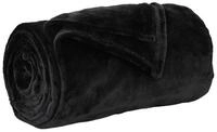 vidaXL Bett&uuml;berwurf &Uuml;berwurfdecke Schwarz 240 x 270 cm Fleece