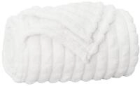 vidaXL Bett&uuml;berwurf &Uuml;berwurfdecke Wei&szlig; 240 x 220 cm Fleece