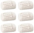 vidaXL Bett&uuml;berwurf Wohndecken 6 pcs Creme 270 x 240 cm Fleece