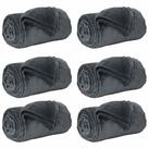vidaXL Bett&uuml;berwurf Wohndecken 6 pcs Dunkelgrau 220 x 240 cm Fleece