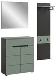xonox.home Garderoben-Set, (3tlg. Set inkl. Paneel, Schuhkommode, Spiegel),...