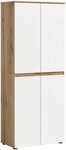 xonox.home Mehrzweckschrank in wei&szlig;/Evoke Oak Nachbildung B/H/T ca.: 70 x 175...
