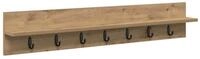 vidaXL Garderoben-Set 100 x 10,5 x 18 cm Garderobe Kleiderhaken Regal mit Ablage