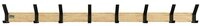 HOME DELUXE Garderobenleiste STRIPE inkl. Haken, Magnete und Bilderregal (8 St),