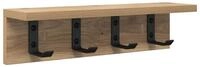 vidaXL Garderoben-Set 40 x 10,5 x 10,5 cm Garderobe Kleiderhaken Regal mit Ablage