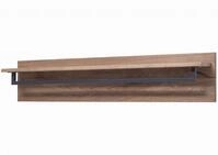 Massivmoebel24 Wandgarderobe VILLANDERS, Wandgarderobe Wildeiche 120x20x25...