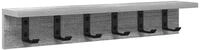 vidaXL Garderoben-Set 60 x 105 x 105 cm Garderobe Kleiderhaken Regal mit Ablage