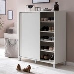 FINEBUY Schuhschrank SuVa13522_1 100cm f&uuml;r 20 Paar Schuhe Schuhregal mit