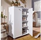 FINEBUY Schuhschrank SuVa1611_1 Holz 12 Paar Schuhe Schuhregal Schuhkommode