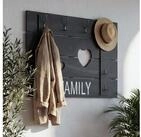 MCW Garderobenpaneel MCW-C89F, Shabby-Look, 4 gro&szlig;e und 4 kleine Haken