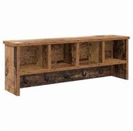 vidaXL Regal Wandmontierter nachttisch Altholz 75 x 16 x 26 cm Holzwerkstoff,...