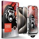 Protectorking Schutzfolie 1x 9H Panzerglas f&uuml;r iPhone 15 Pro 3D KLAR MAGIC-APP