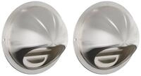 vidaXL Bodenventilator L&uuml;ftungsgitter 2 pcs Silber 80 mm Edelstahl