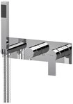 Sapho Duscharmatur PAX Unterputz-Duscharmatur/Wannenarmatur mit Handbrause, 2...
