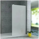 Aloni Walk-in-Dusche Duschwand mit 8mm Milchglas, Sicherheitsglas mit