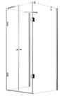 Glaszentrum Hagen Eckdusche GZH 90x90x90x195 cm Ares U-Duschkabine inkl. Tasse,...