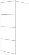 vidaXL Duschwand Duschwand f&uuml;r Begehbare Dusche Wei&szlig; 80x195 cm ESG-Klarglas