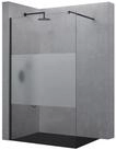 doporro Duschwand Duschkabine Duschabtrennung schwarz ESG-Glas Nano H: 200cm...