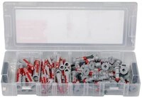 Fischer D&uuml;bel-Set Fischer 560098 MiniFixTainer DuoLine Befestigungsset 77 St.