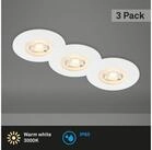 Briloner Leuchten LED Einbaustrahler Einbauleuchten Extra-Warmwei&szlig; 3er Set
