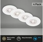 Briloner Leuchten LED Einbaustrahler Einbauleuchten Extra-Warmwei&szlig; 4er Set