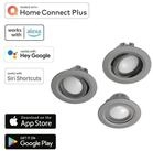 Hama LED Einbaustrahler 3x WiFi LED Einbaustrahler 5W / 32W Nickel, 3er Pack WLAN